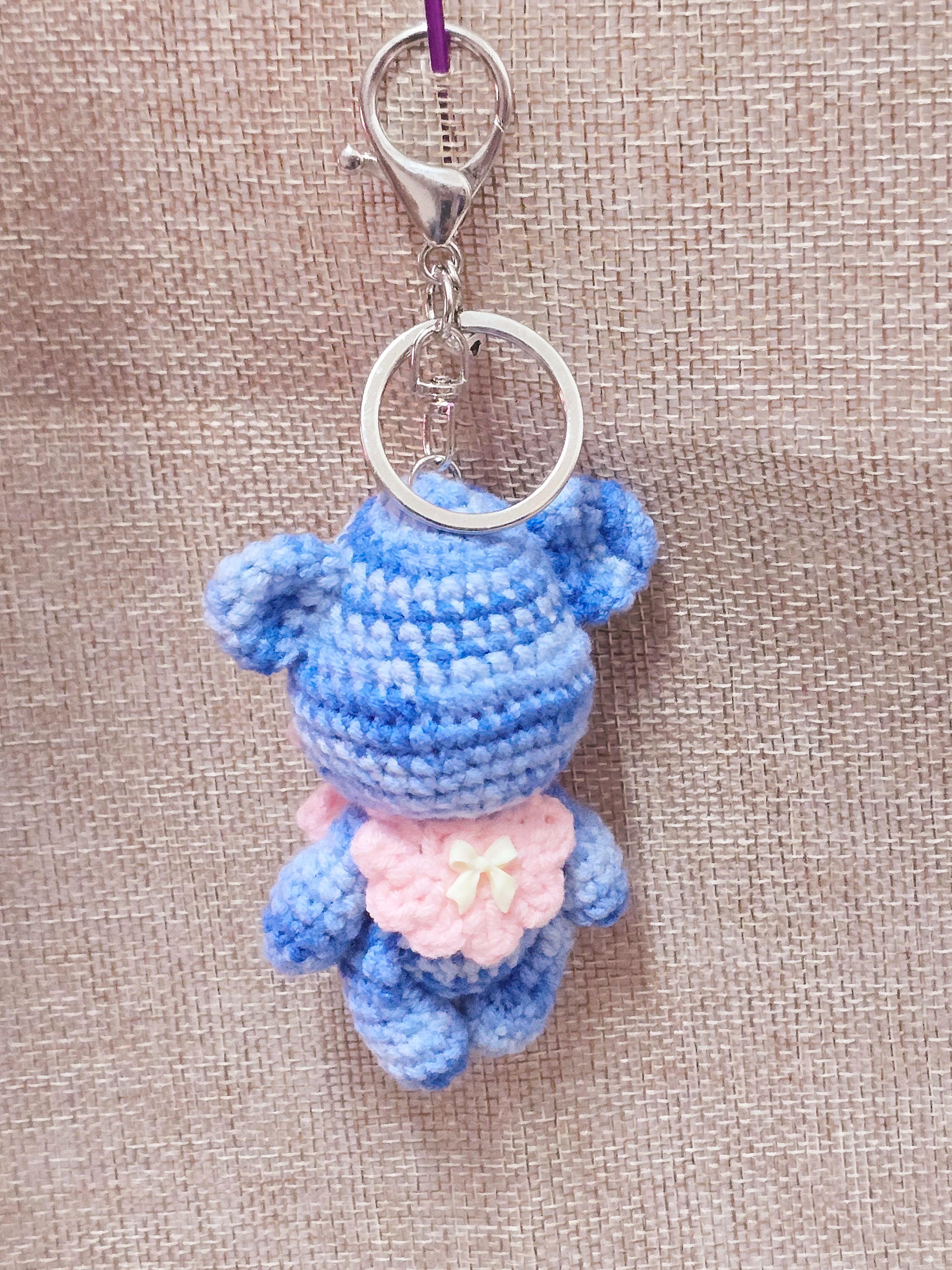 ~沁囍手作~段染線 暴力熊掛飾