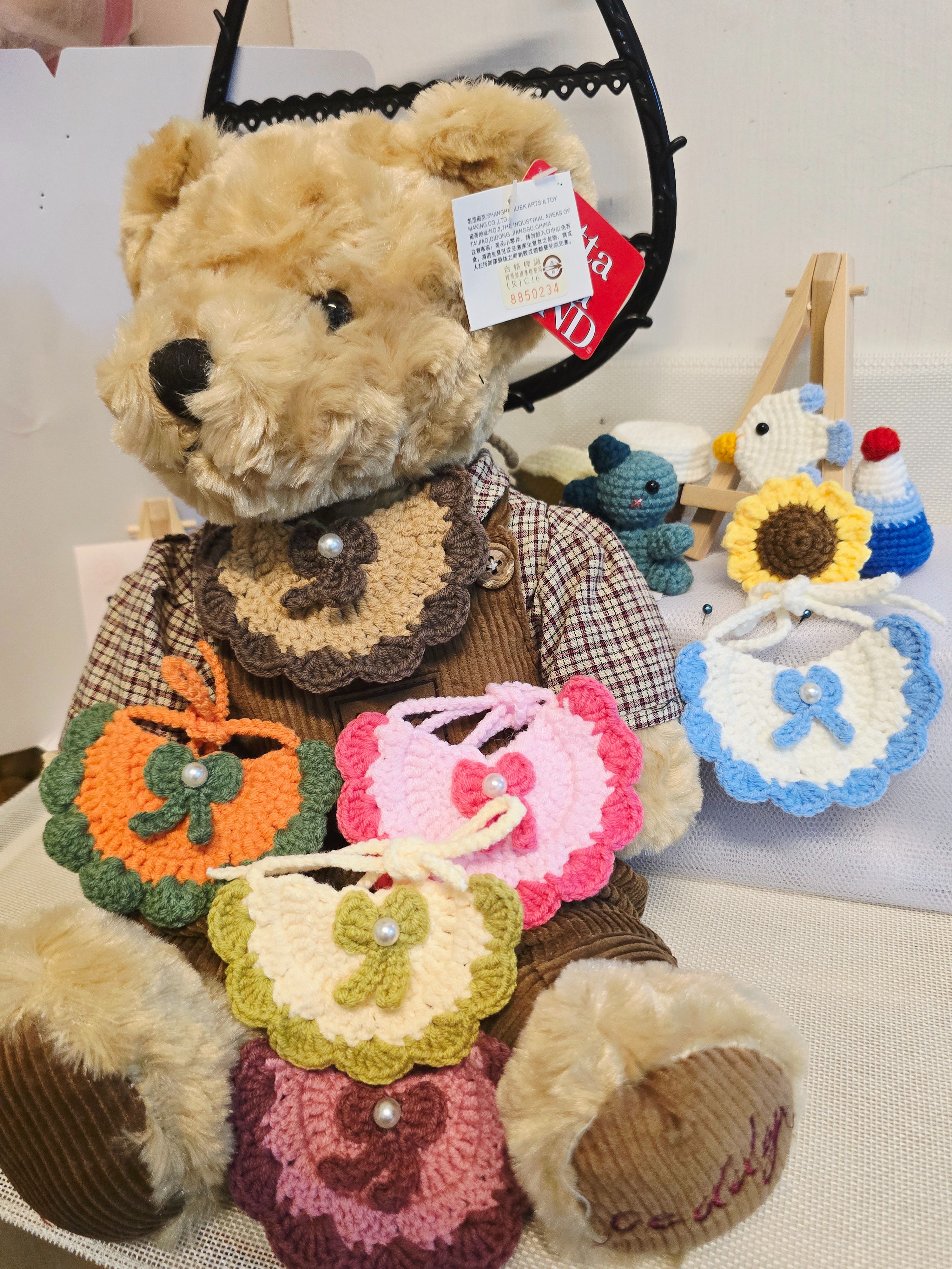 小型寵物 玩偶 口水巾