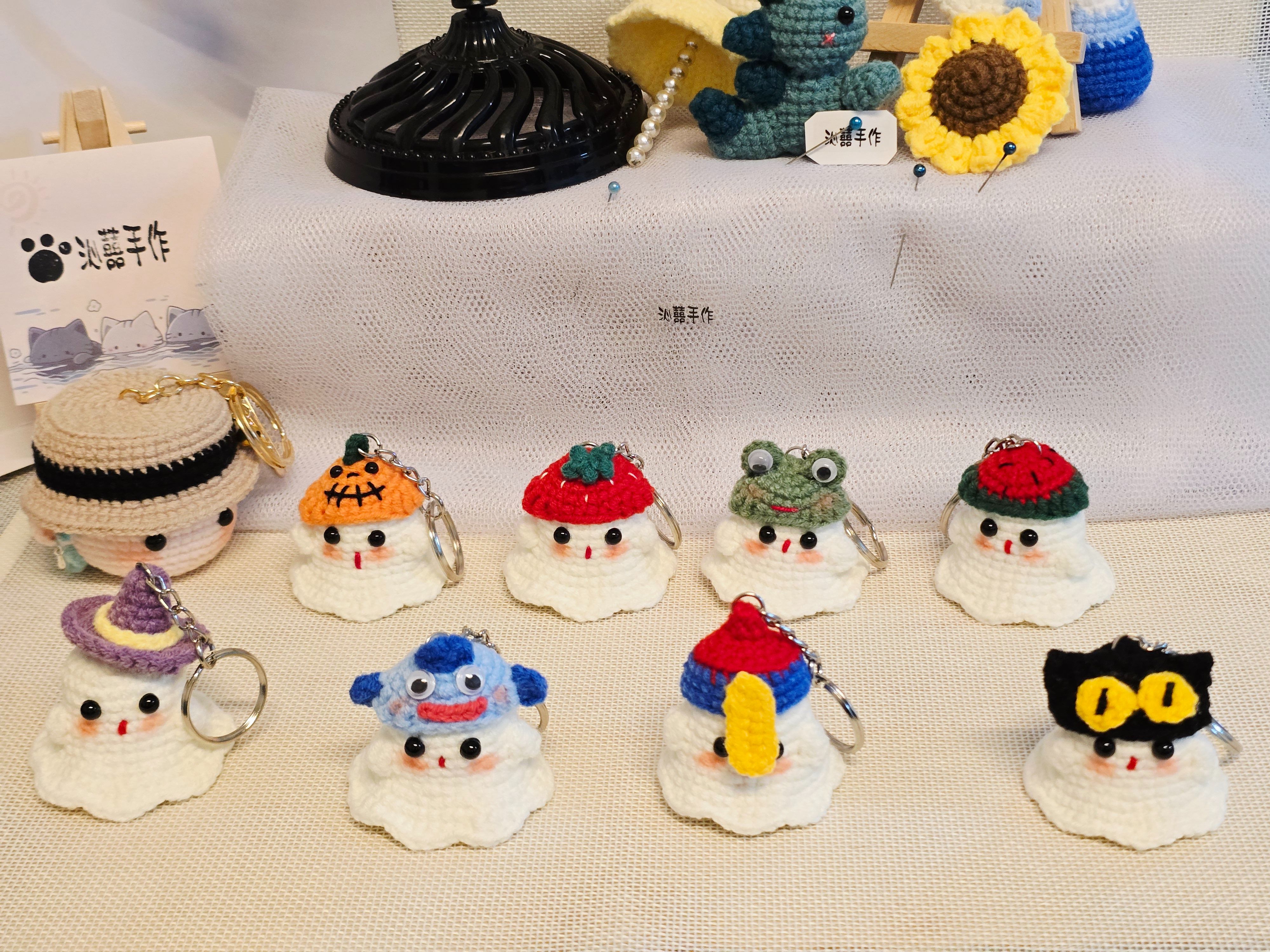 萬聖節系列鈎織鑰匙圈