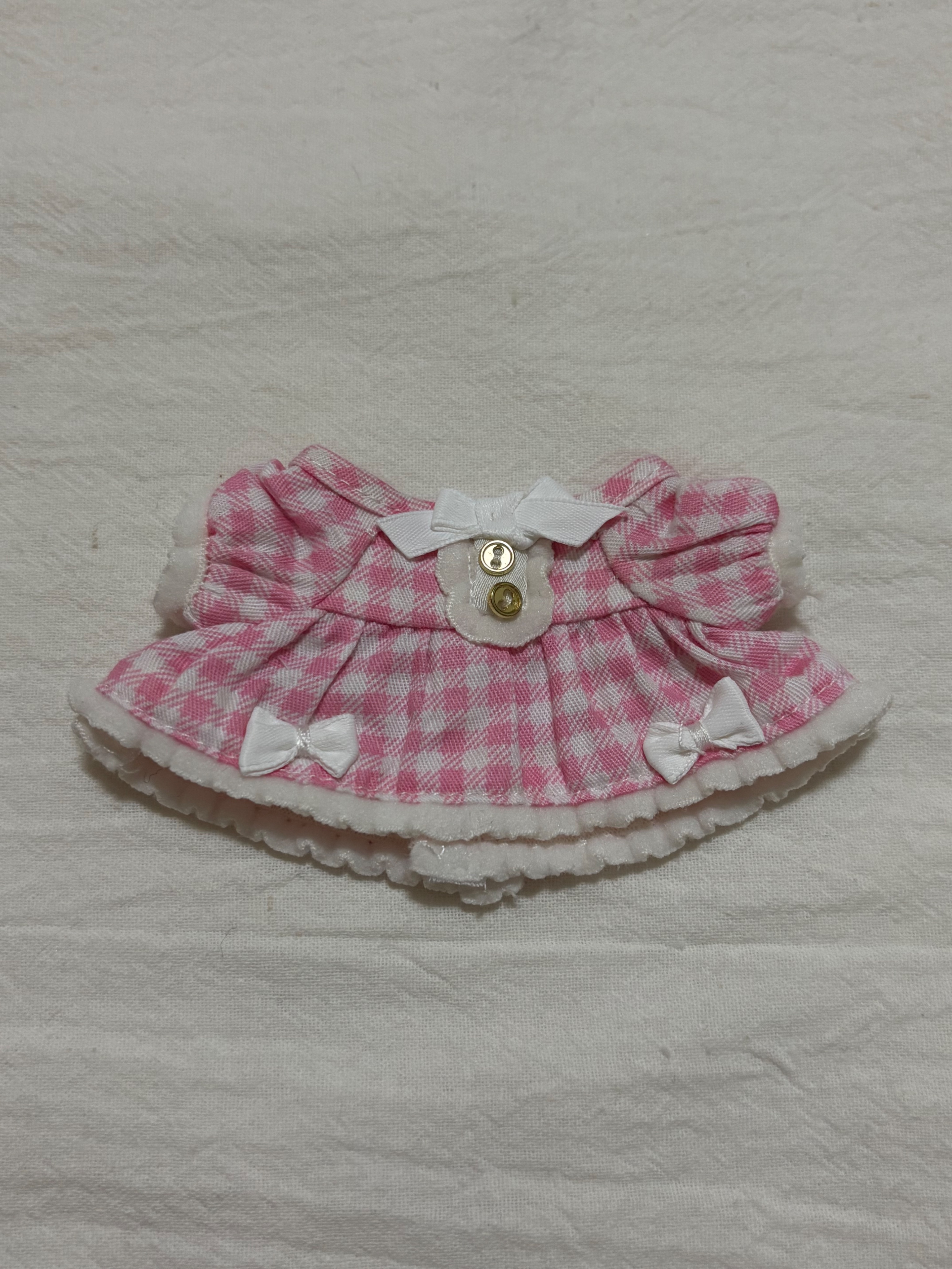 【10公分娃衣】奶油娃衣Creams Ribboni Check one piece