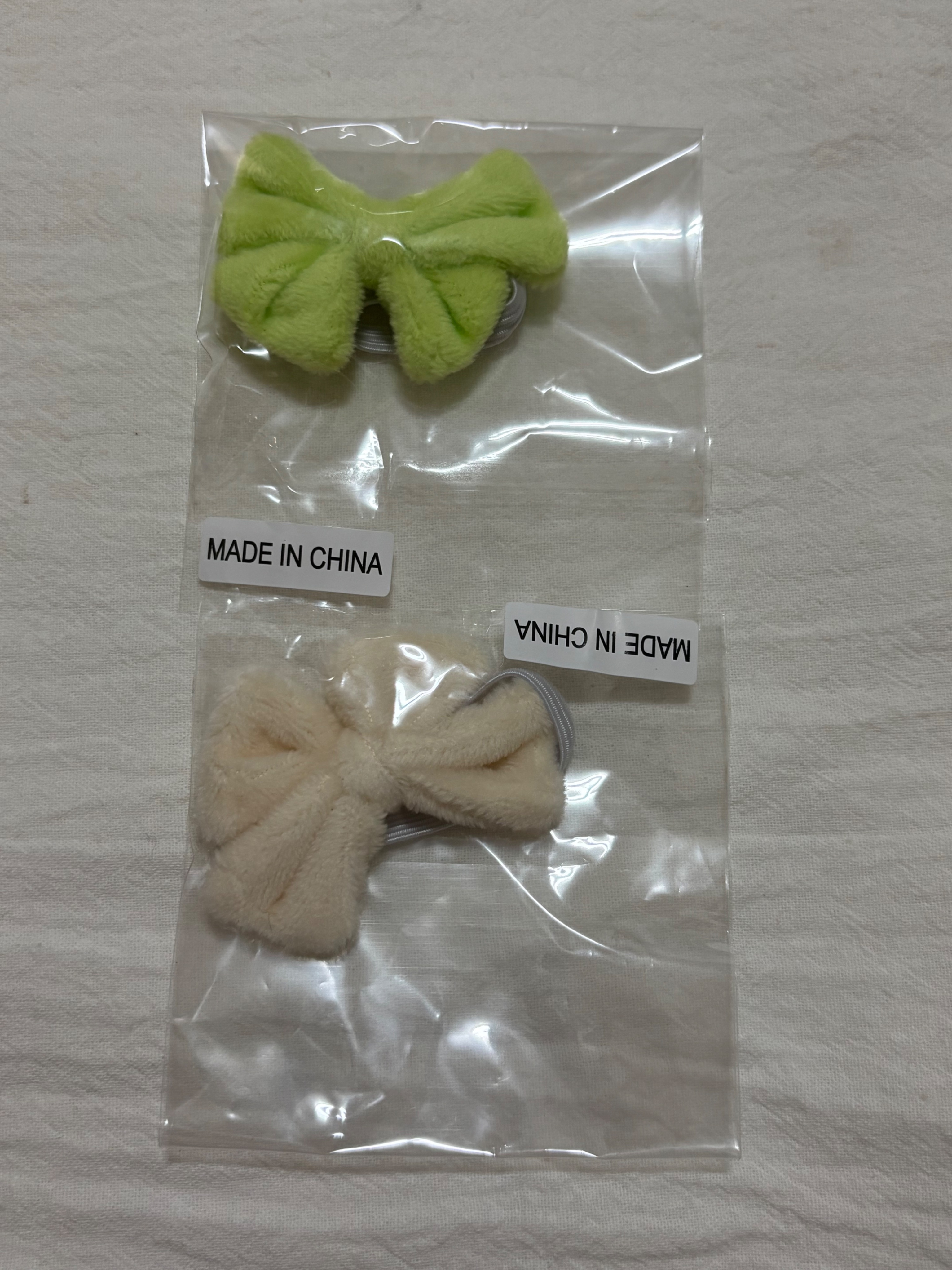 【10公分】毛絨蝴蝶結