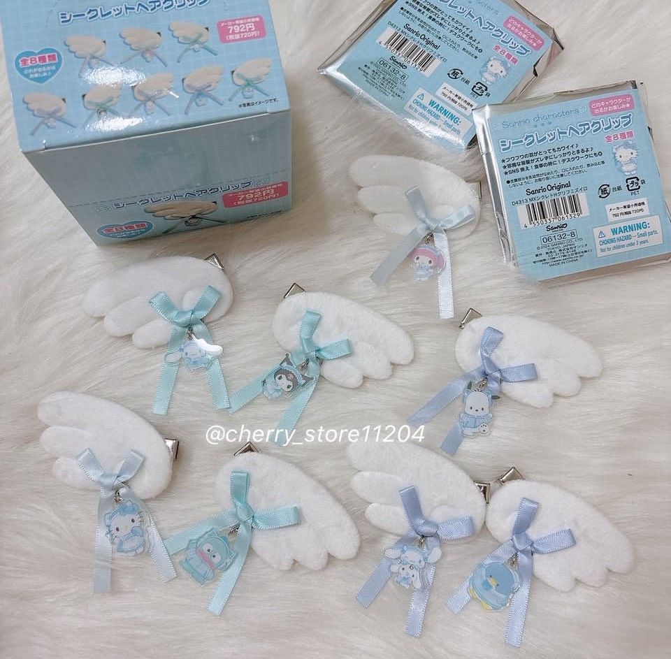 2024水色系統翅膀髮夾