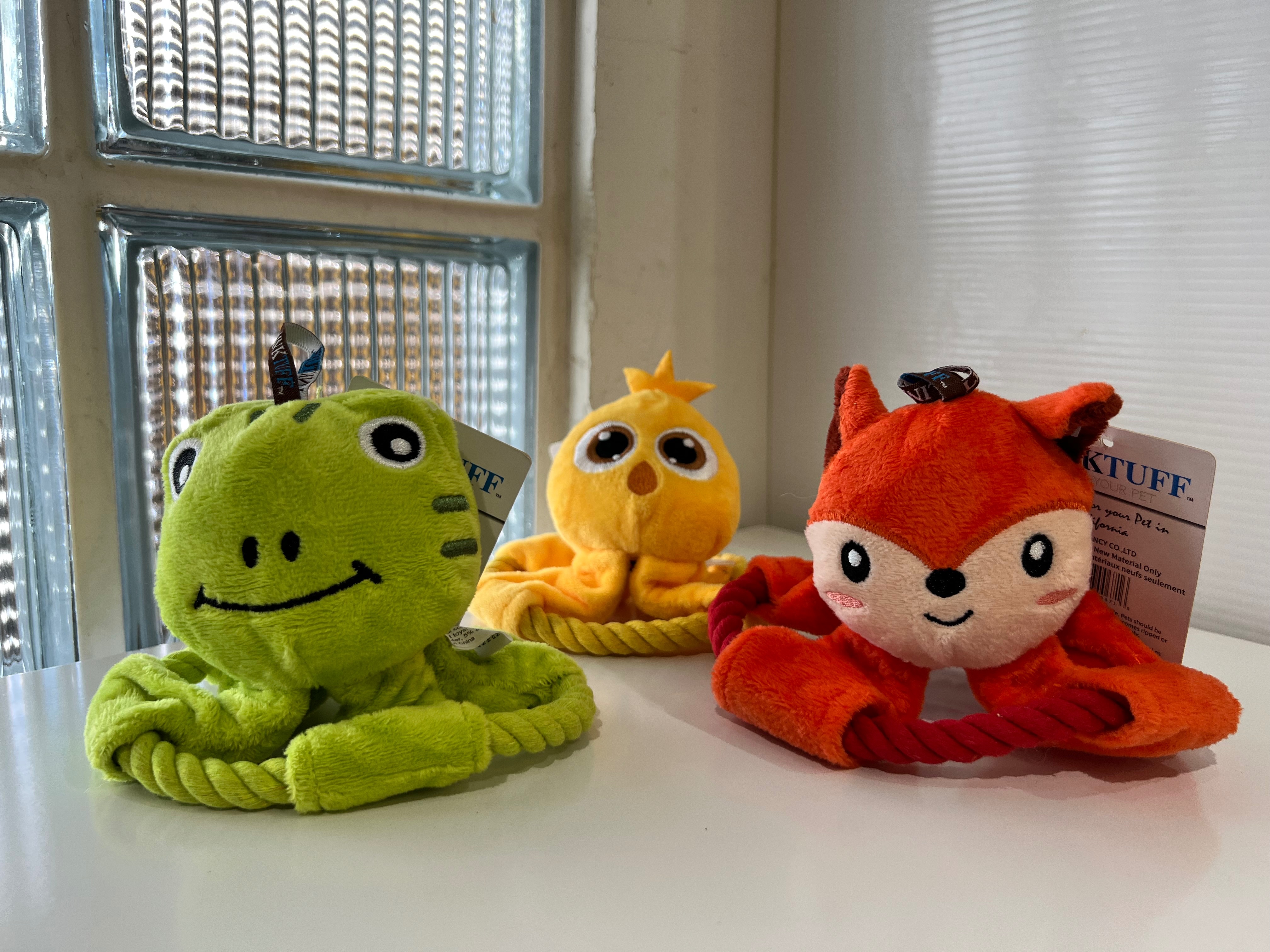 麻繩圓環造型發聲玩具