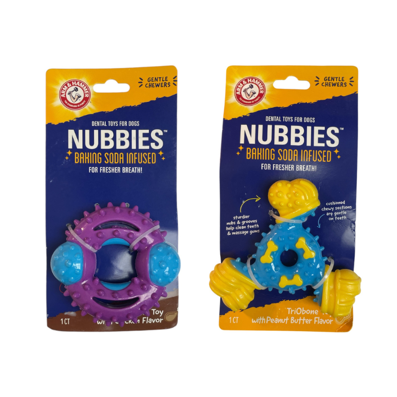 Arm＆Hammer TPR磨牙玩具 Nubbies潔牙玩具