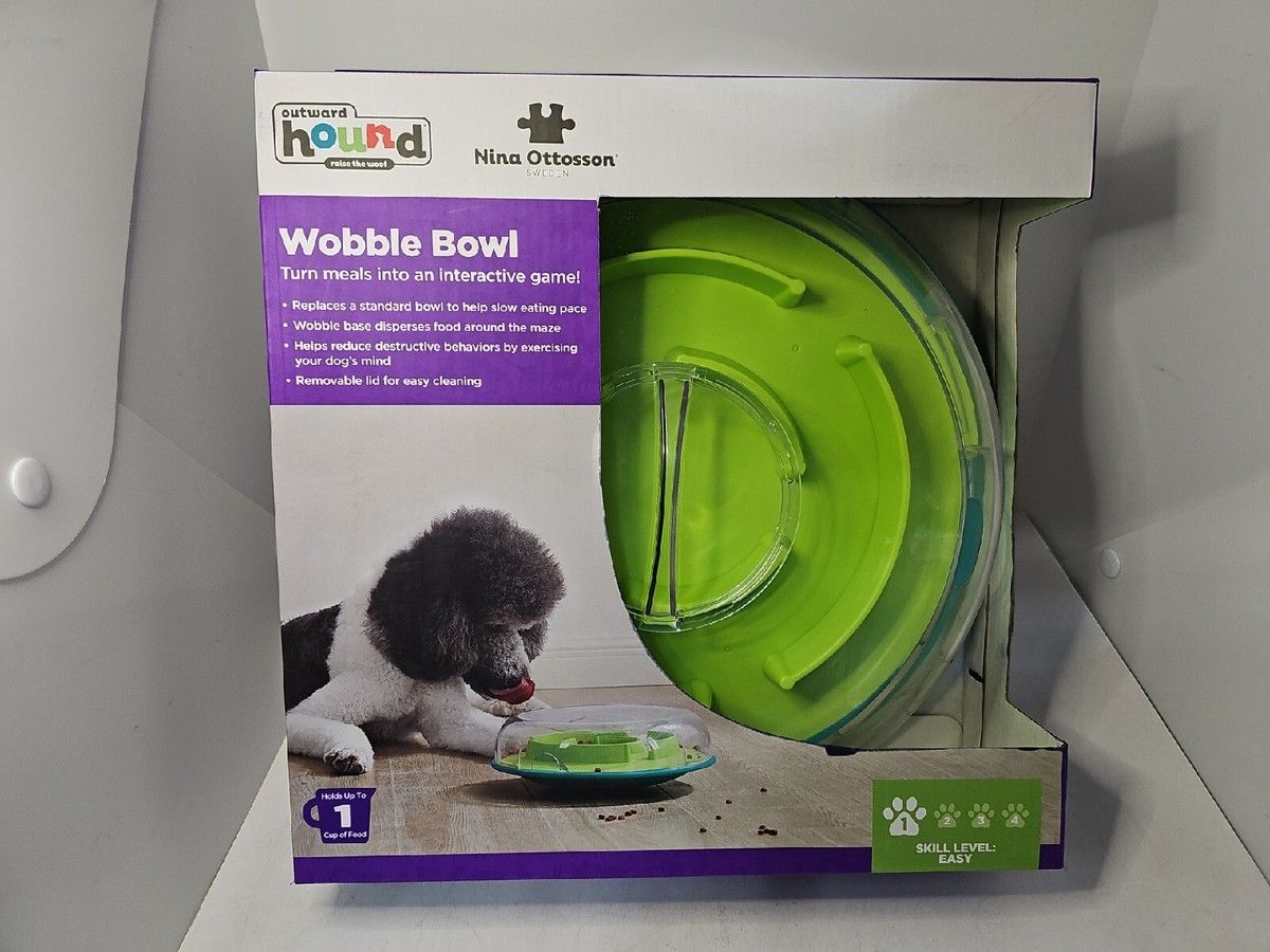瑞典Nina Ottosson Wobble Bowl 益智慢食碗 漏食碗 搖擺碗 不倒翁碗 Outward Hound