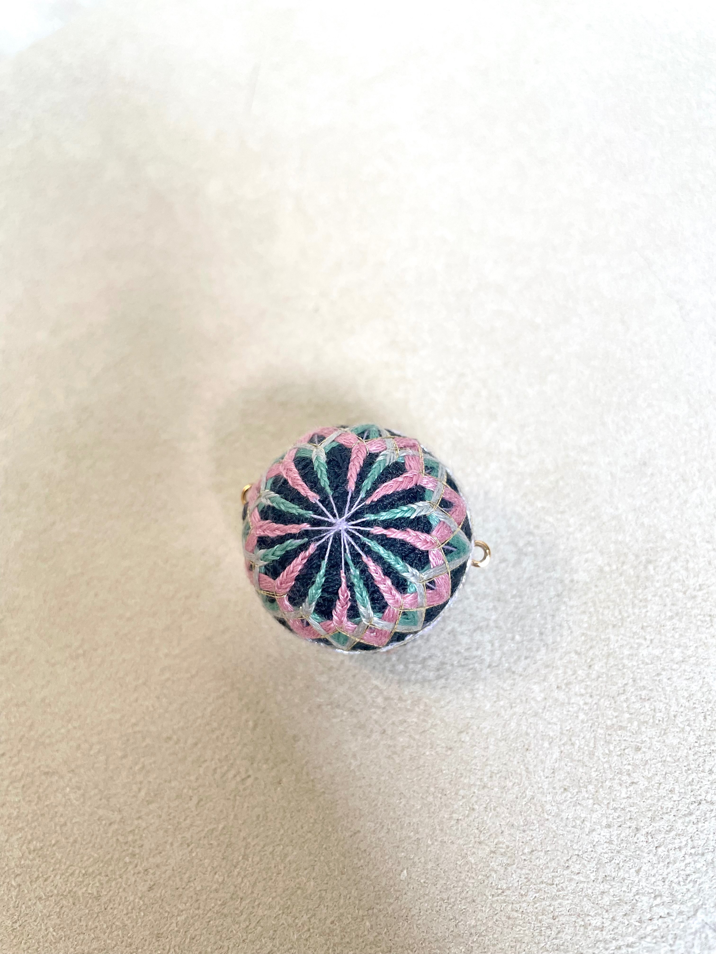 粉紅粉綠手鞠球