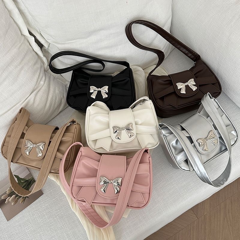 蝴蝶結腋下皺摺包