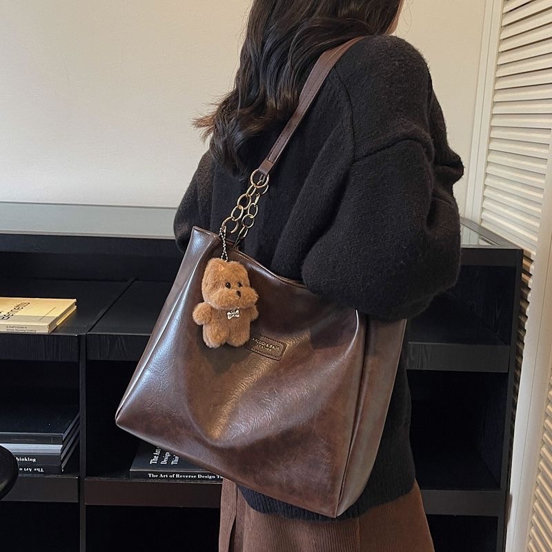 秋冬復古托特包（追蹤IG贈吊飾）