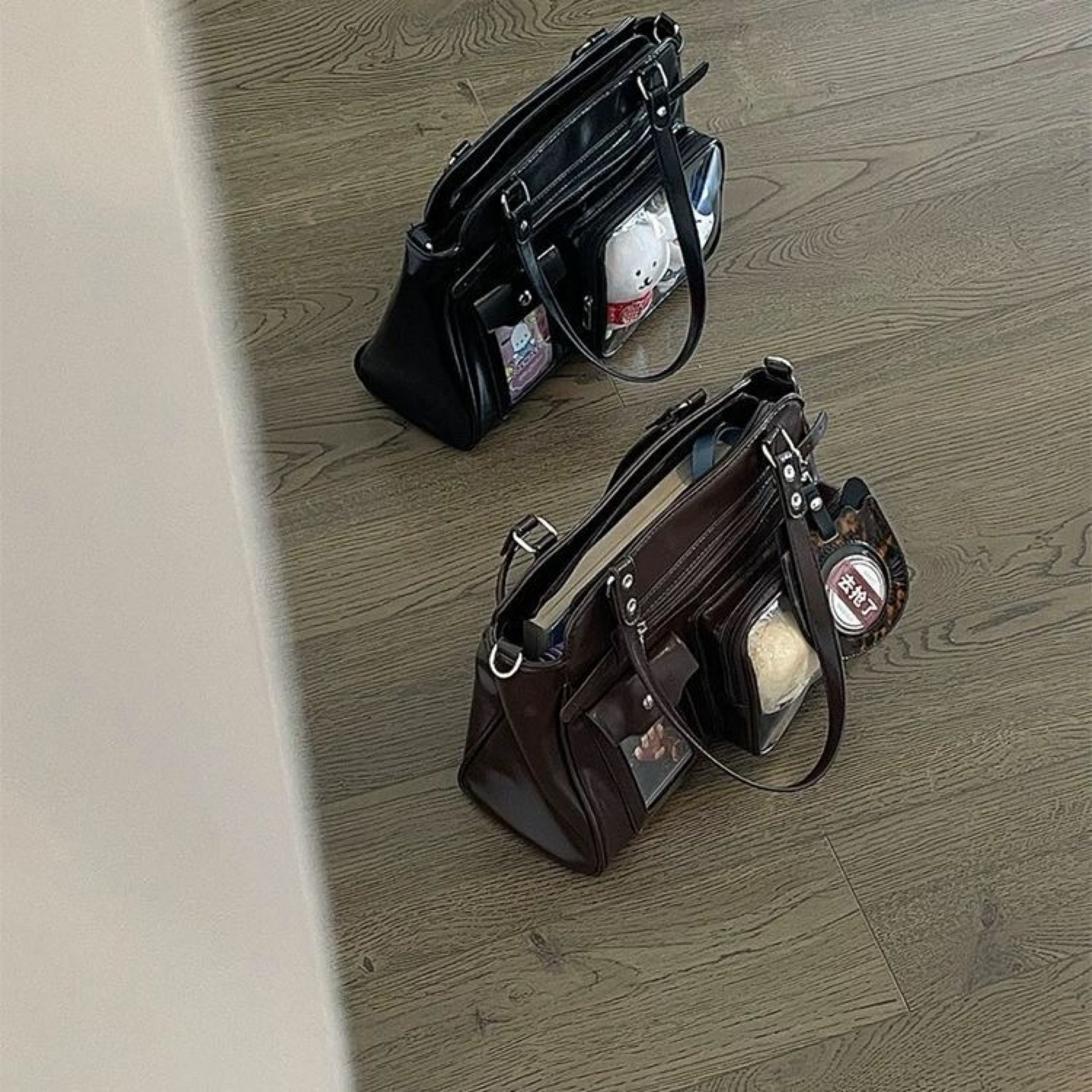 日系學院風機車痛包