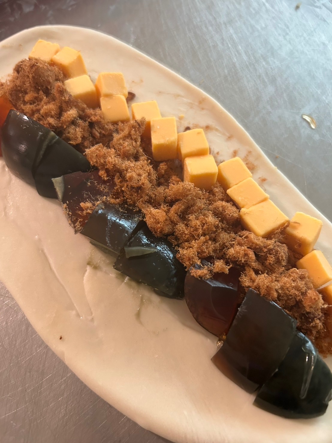 皮蛋起司肉鬆貝果