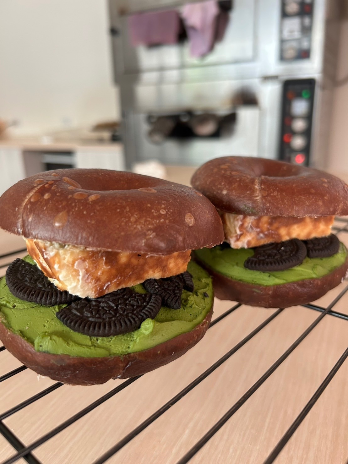 可可）Oreo抹茶巴斯克貝果