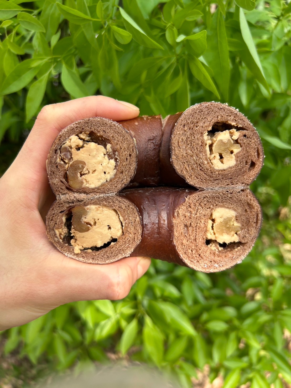 可可）核桃焦糖乳酪貝果