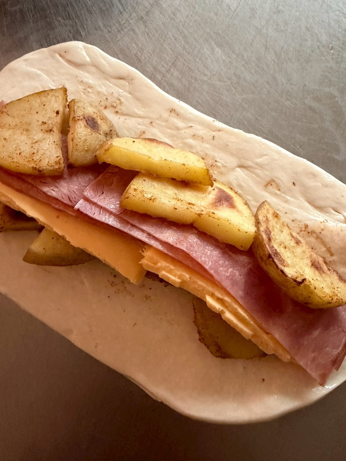 火腿馬鈴薯起司貝果