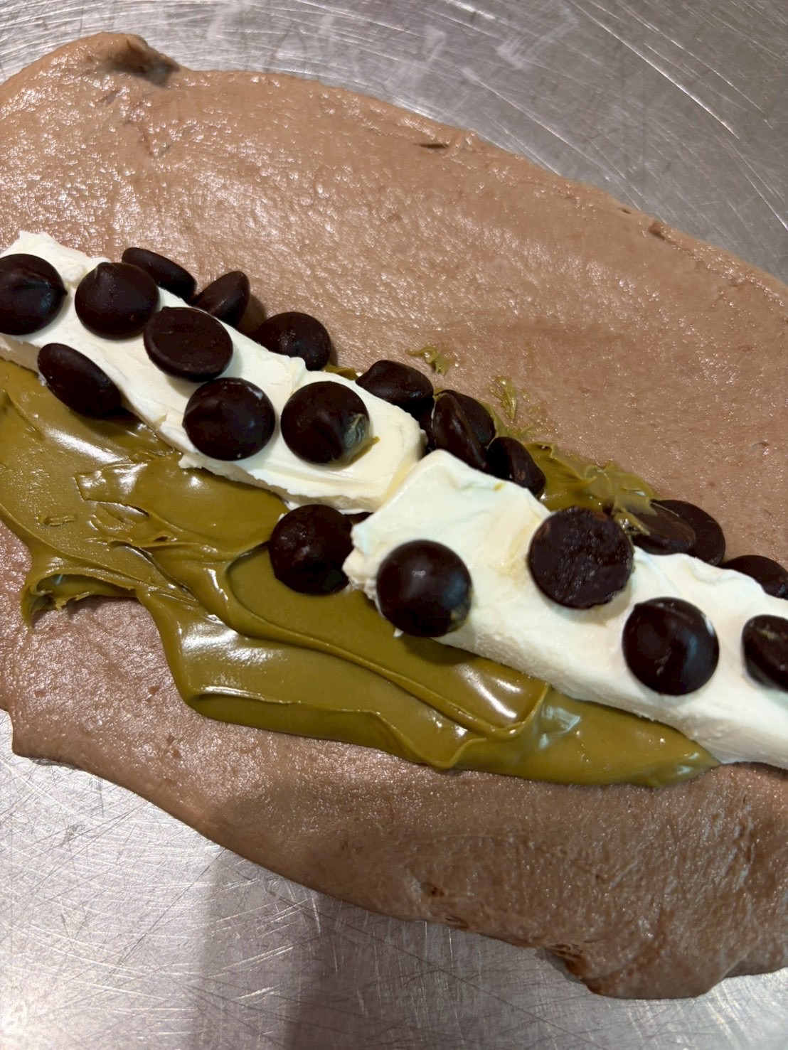 可可）巧克力開心果乳酪貝果