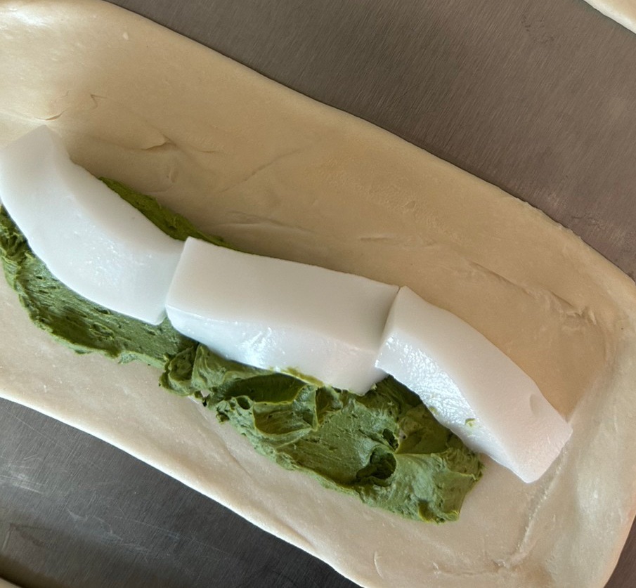 抹茶麻糬貝果