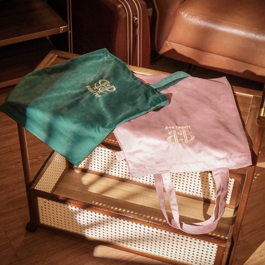 絨布刺繡托特袋