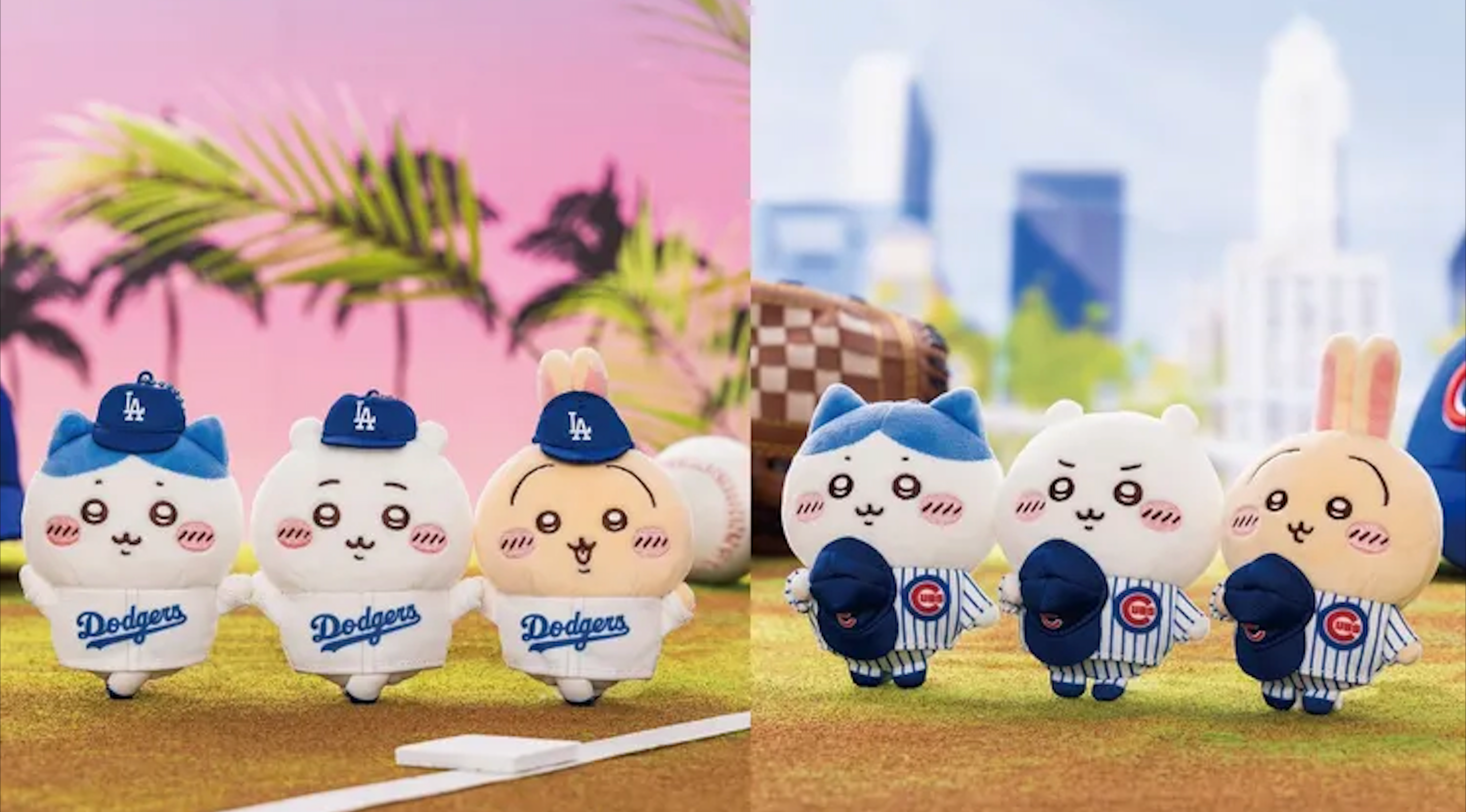 ちいかわ X MLB 道奇/小熊吊飾娃⚾