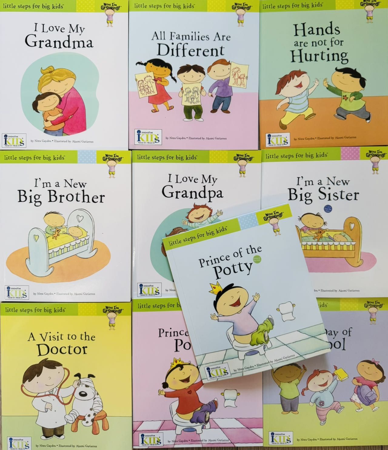 Little Steps for Big Kids｜成長行為教育繪本10冊組（家庭關係／生活自理／社交禮儀）