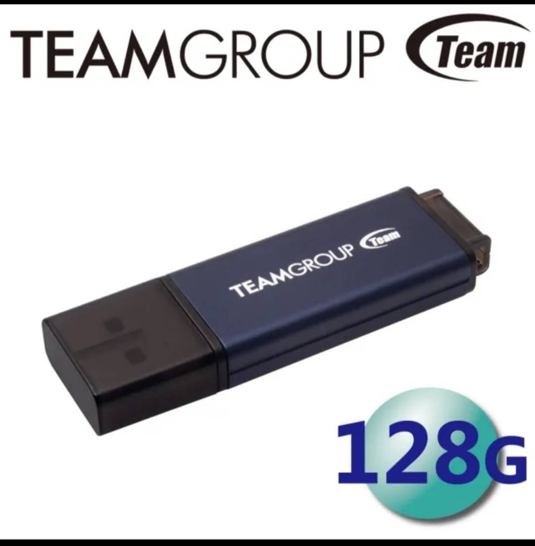Team 十銓 128GB C211 USB3.2 隨身碟 紳士碟（鋁合金 LED指示燈）+BOX 5.0或BOX7.0