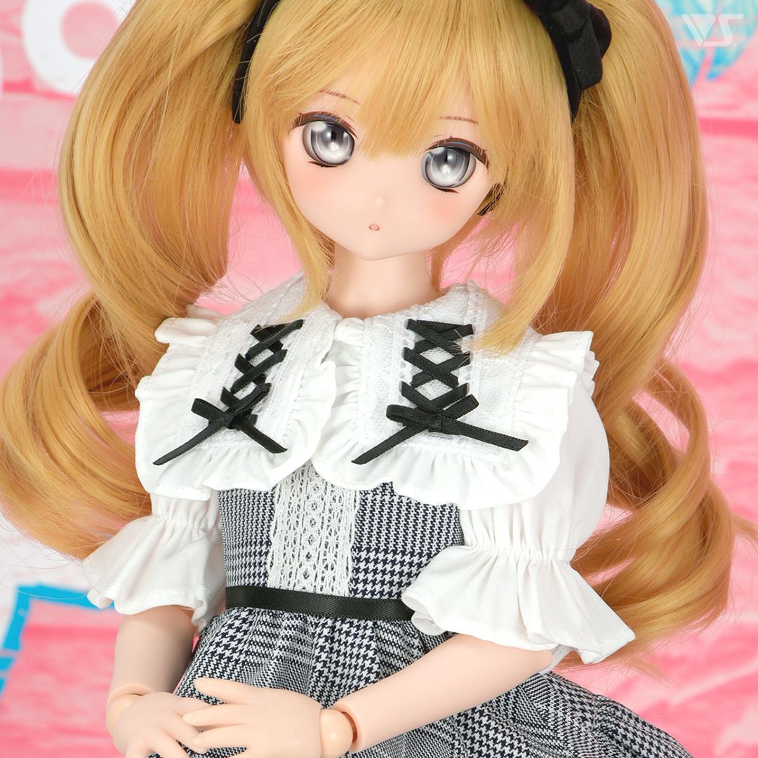 格子少女連身裙套裝（灰色） · Mini