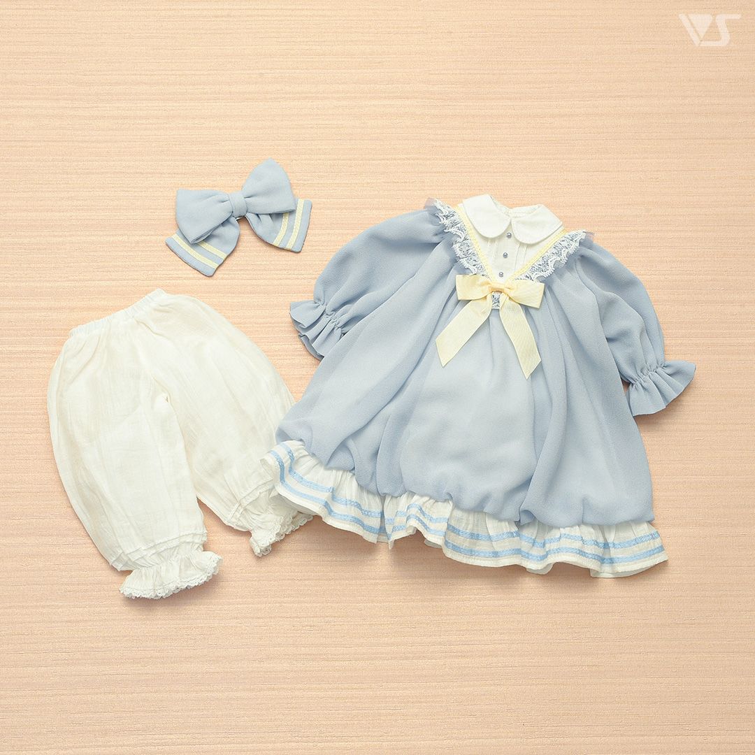 甜美可愛小女孩套裝（藍色）· Mini