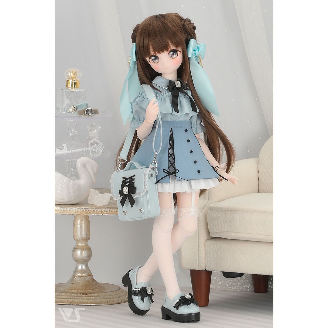 小惡魔連衣裙套裝 （水藍色）· Mini