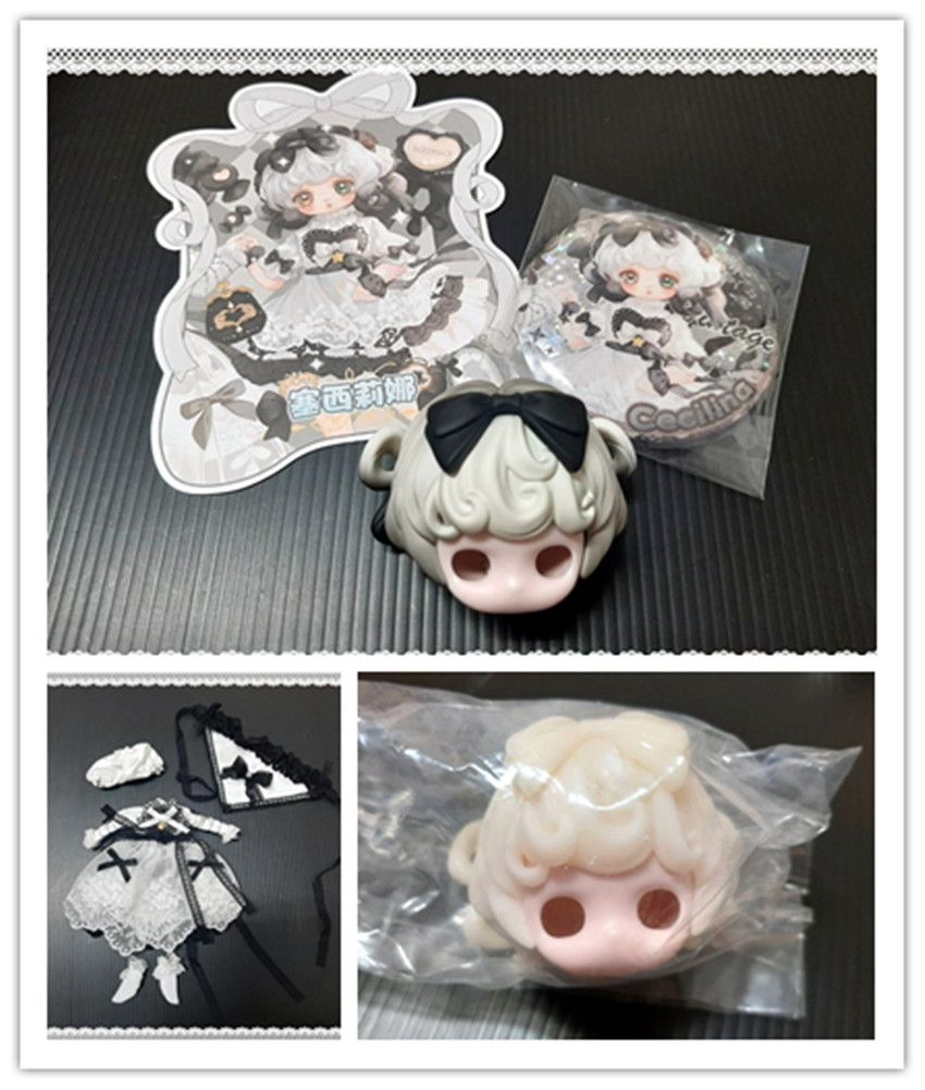 【現貨】碎星軌跡~骨董禮物盒 露西安＆塞西莉婭娃衣＆塞西莉娜＆艾麗婭拆分髮殼＆白膜頭＆開眼空白臉＆徽章＆貼紙+名信片