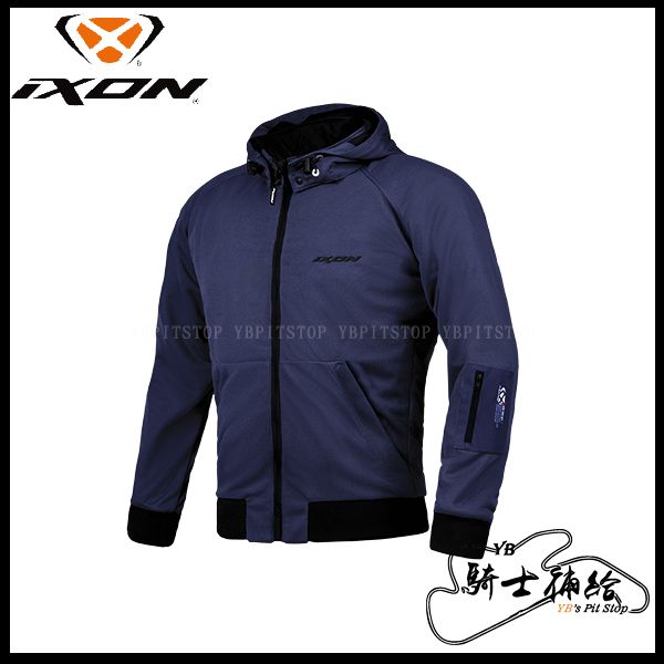 YB騎士補給 IXON HOODIE Air Asia 深藍 軟殼 防摔衣 輕量化 透氣 代理公司貨 法國