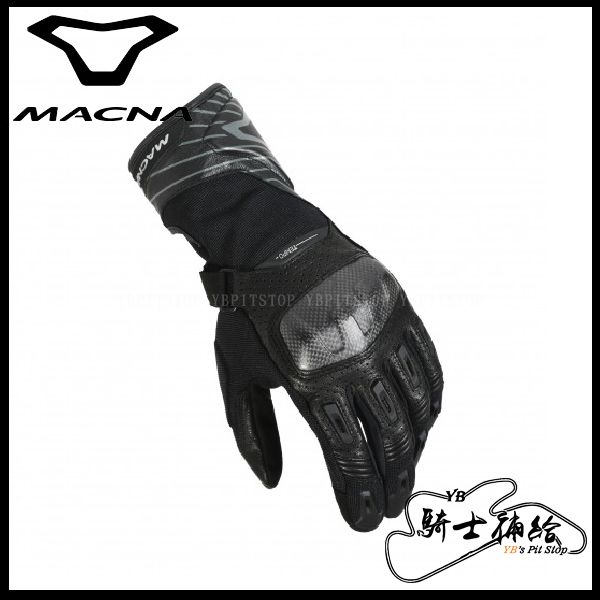 YB騎士補給 MACNA TEMPO 黑 #101 防摔 長手套 通風 夏季 網布 山羊皮 運動 荷蘭