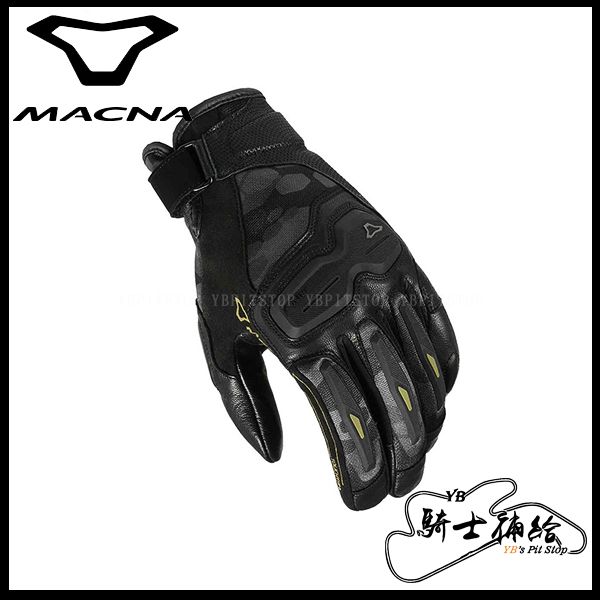 YB騎士補給 MACNA HAROS 黑迷彩 #188 防摔 短手套 通風 夏季 網布 軟式護具 荷蘭
