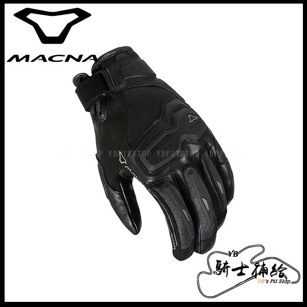 YB騎士補給 MACNA HAROS 黑 #101 防摔 短手套 通風 夏季 網布 軟式護具 荷蘭