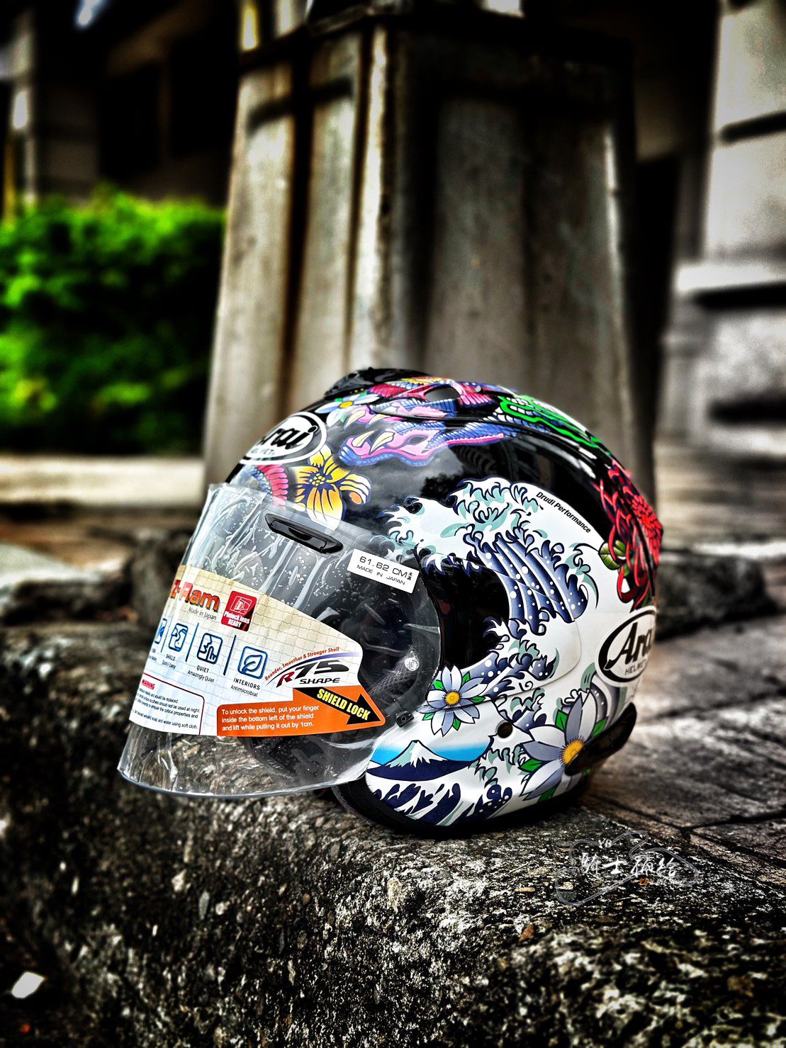 YB騎士補給 ARAI VZ-RAM ORIENTAL BLACK 亮黑 浮世繪 總代理 公司貨 VZ RAM