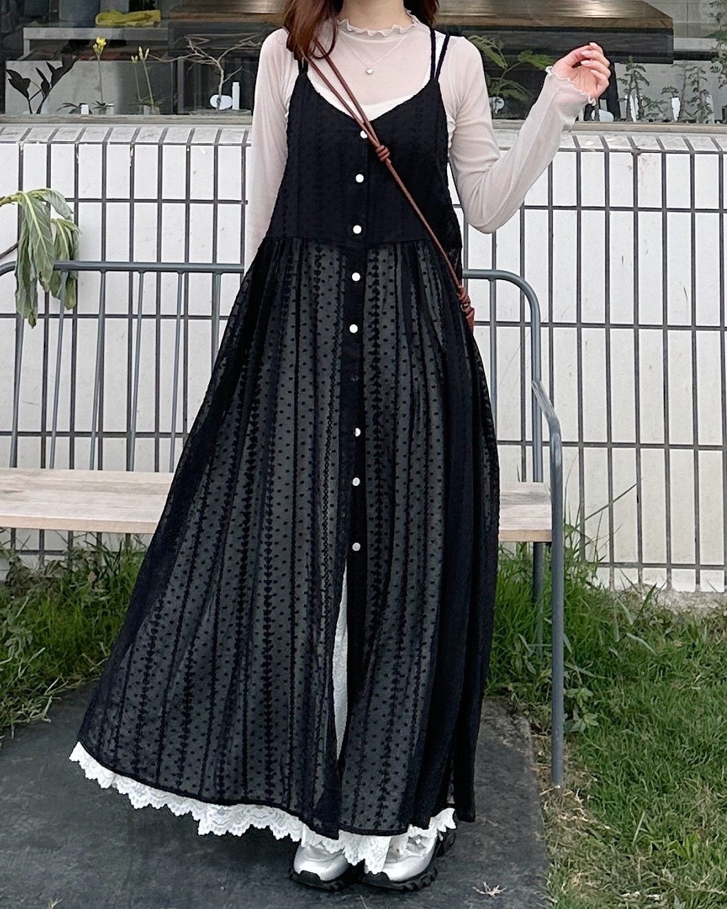 春日花園後交叉透膚長洋🌻🤍（自留款）