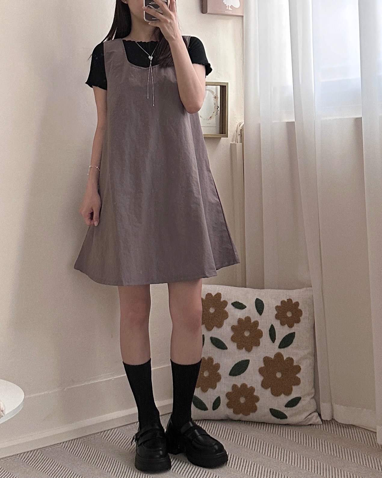 後綁帶微個性短洋