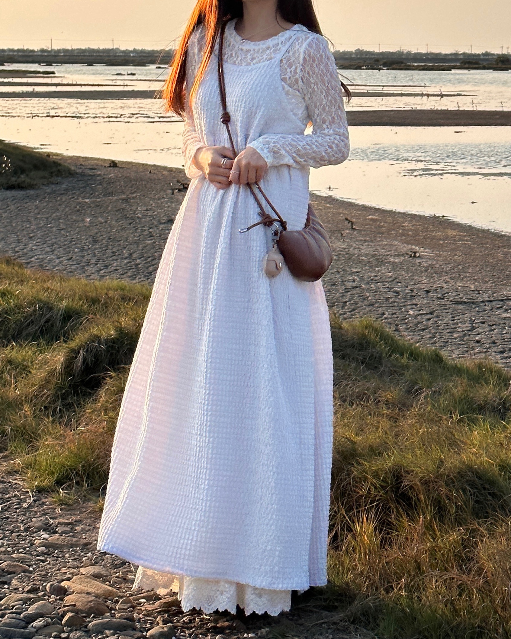 立體壓紋小清新長洋💛💜