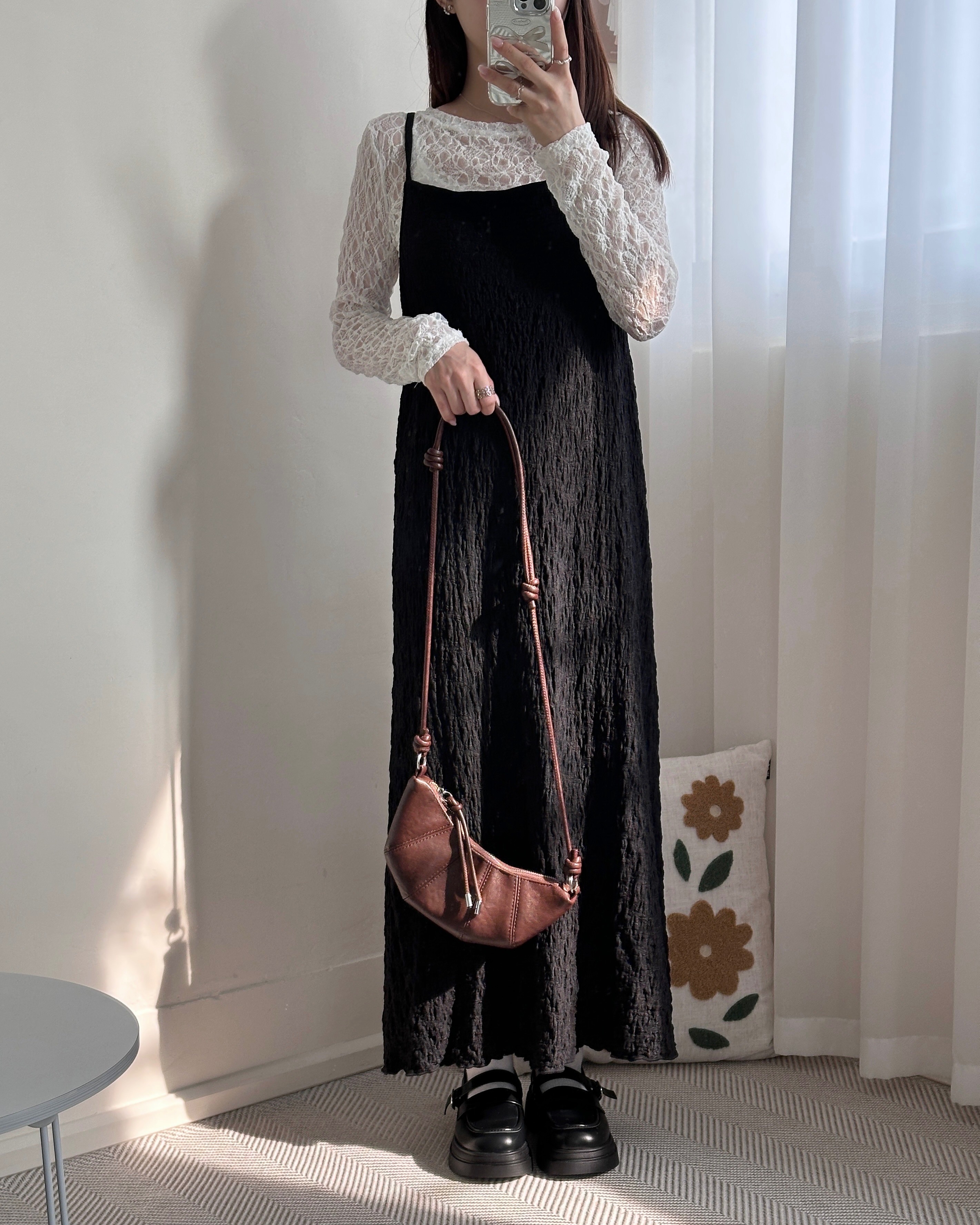 極度顯瘦後開叉筆直長洋🖤🤍
