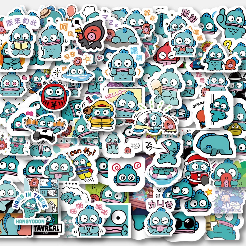 人魚漢頓刀模貼紙