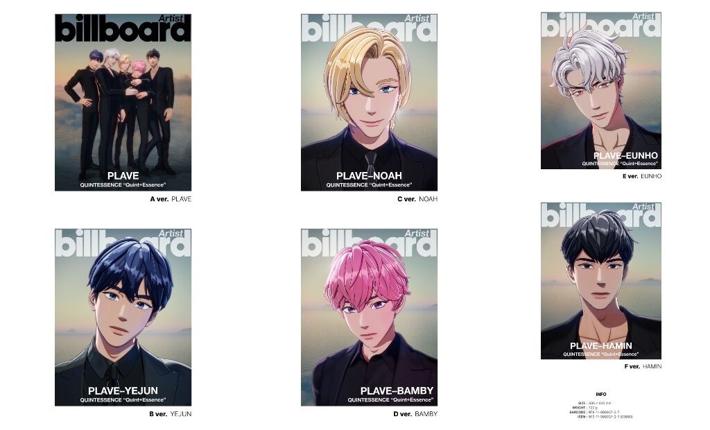 BILLBOARD ARTIST: PLAVE EDITION雜誌+立牌