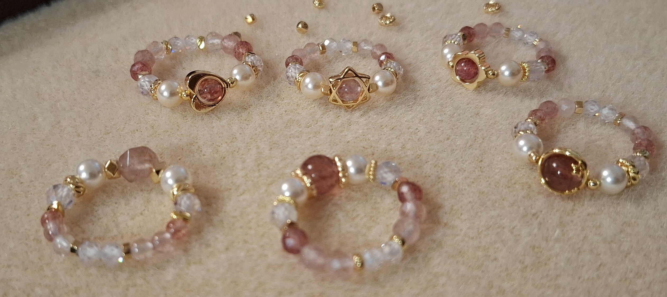 單色款水晶小戒指