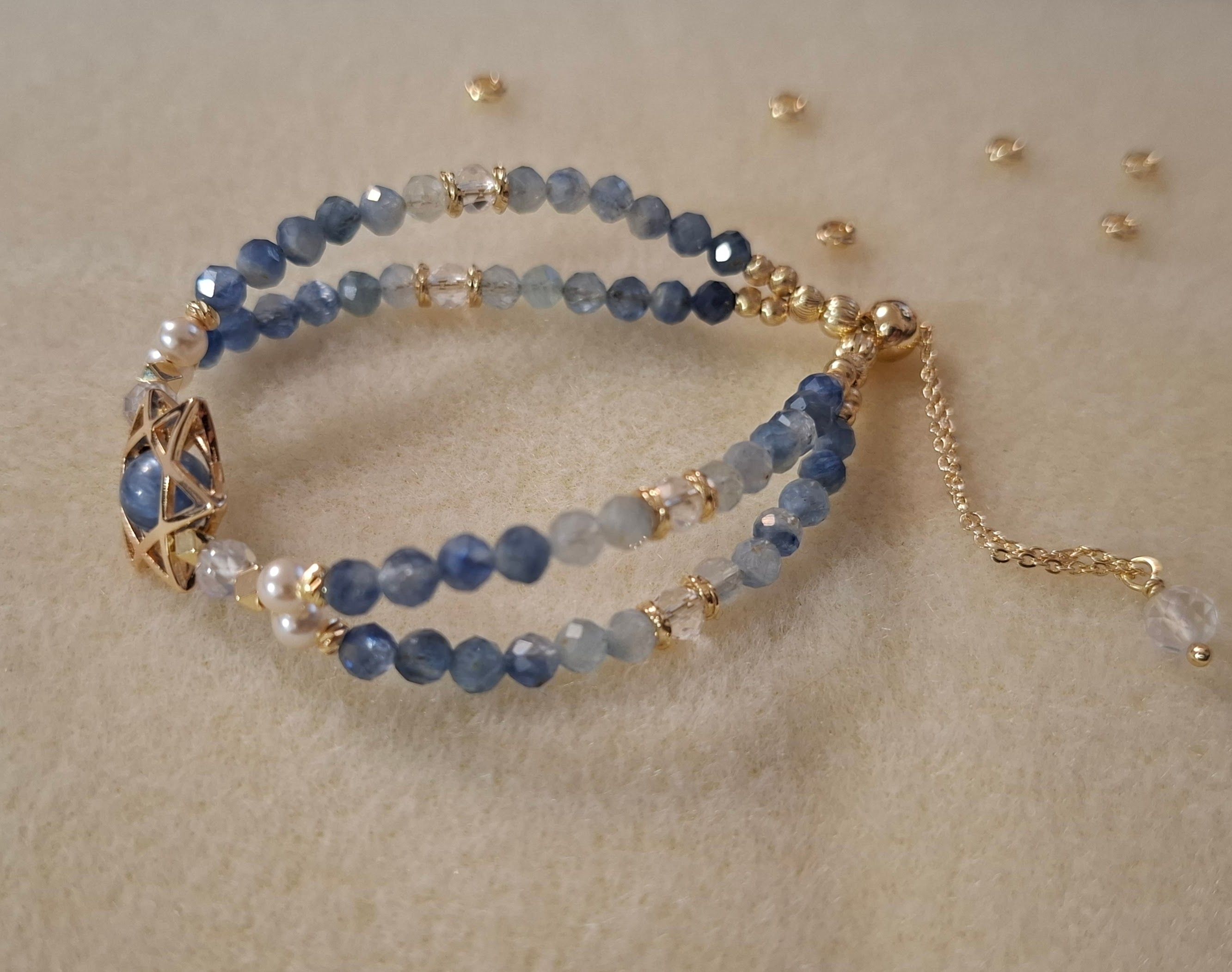 藍晶石雙圈手鍊