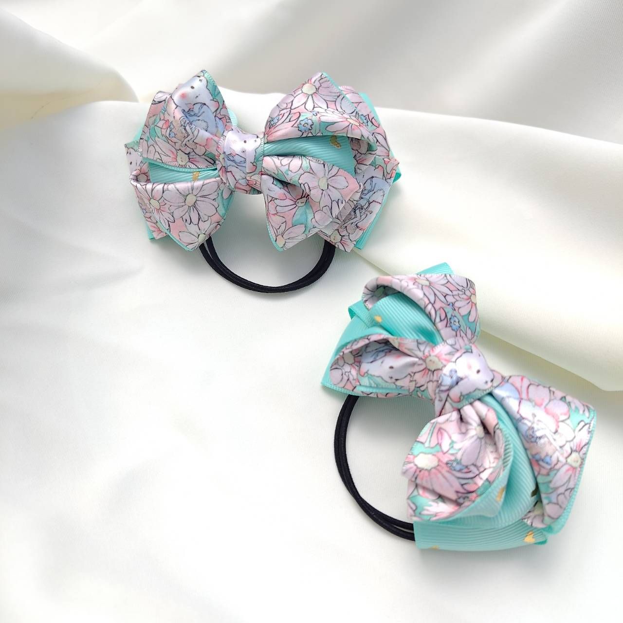 兔兔蝴蝶結髮圈