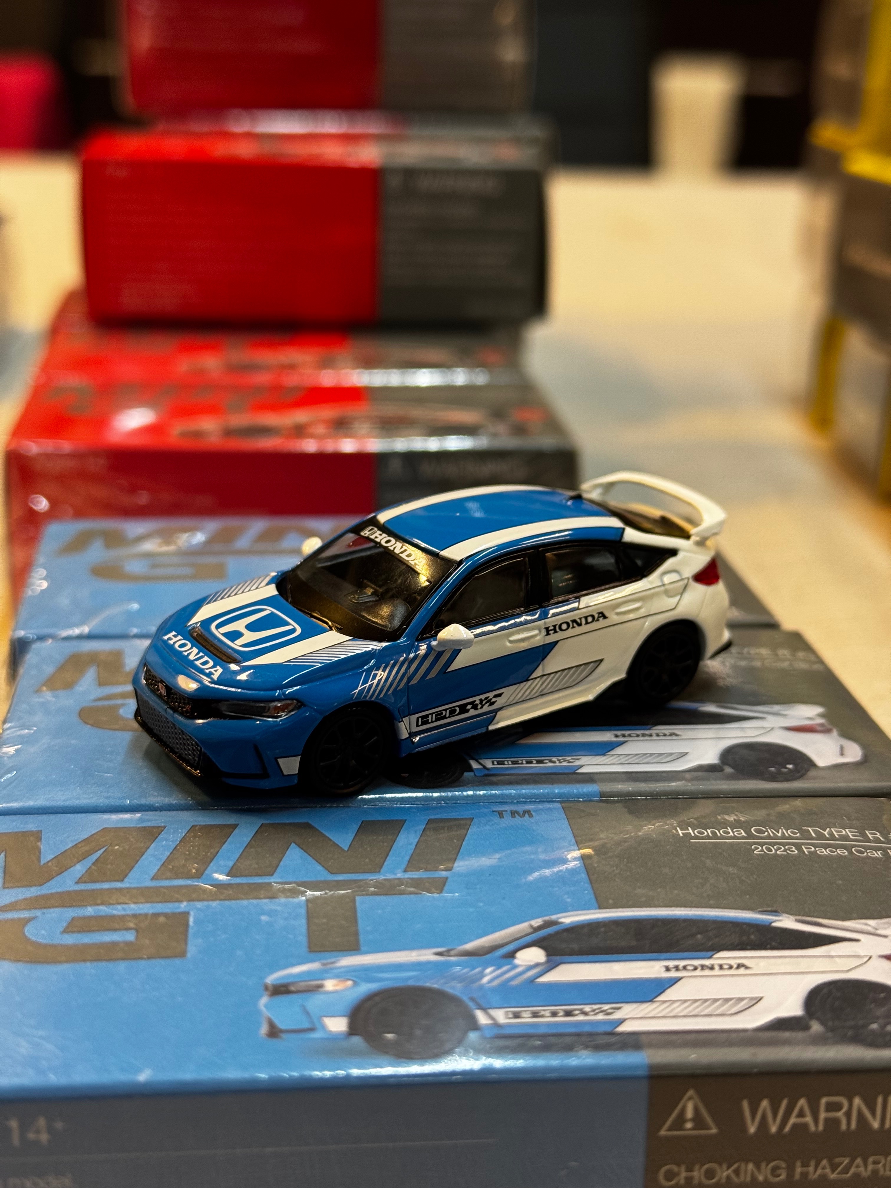 Mini GT Civic Type R 藍白