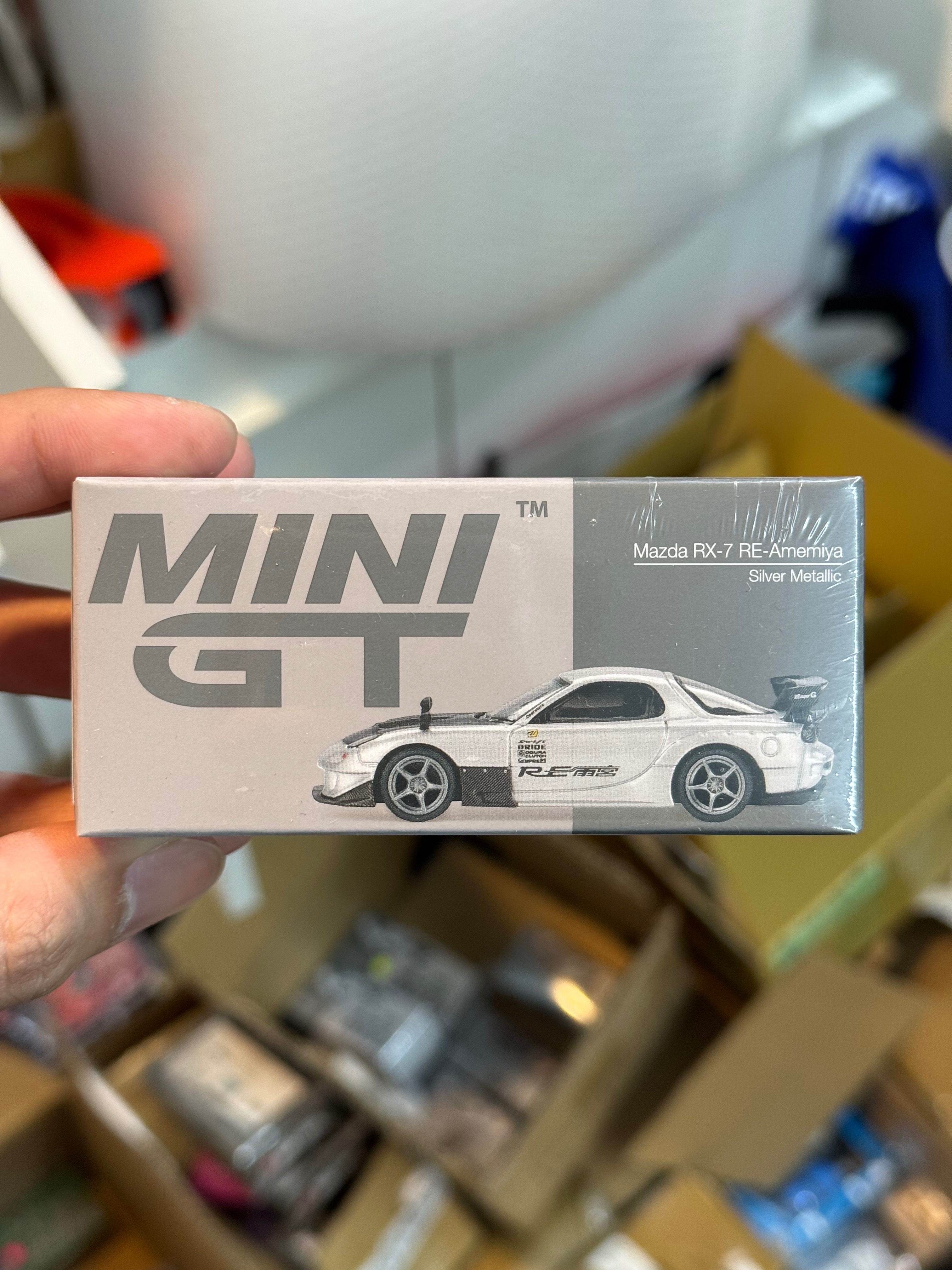 Mini GT 1106 雨宮RX7 銀