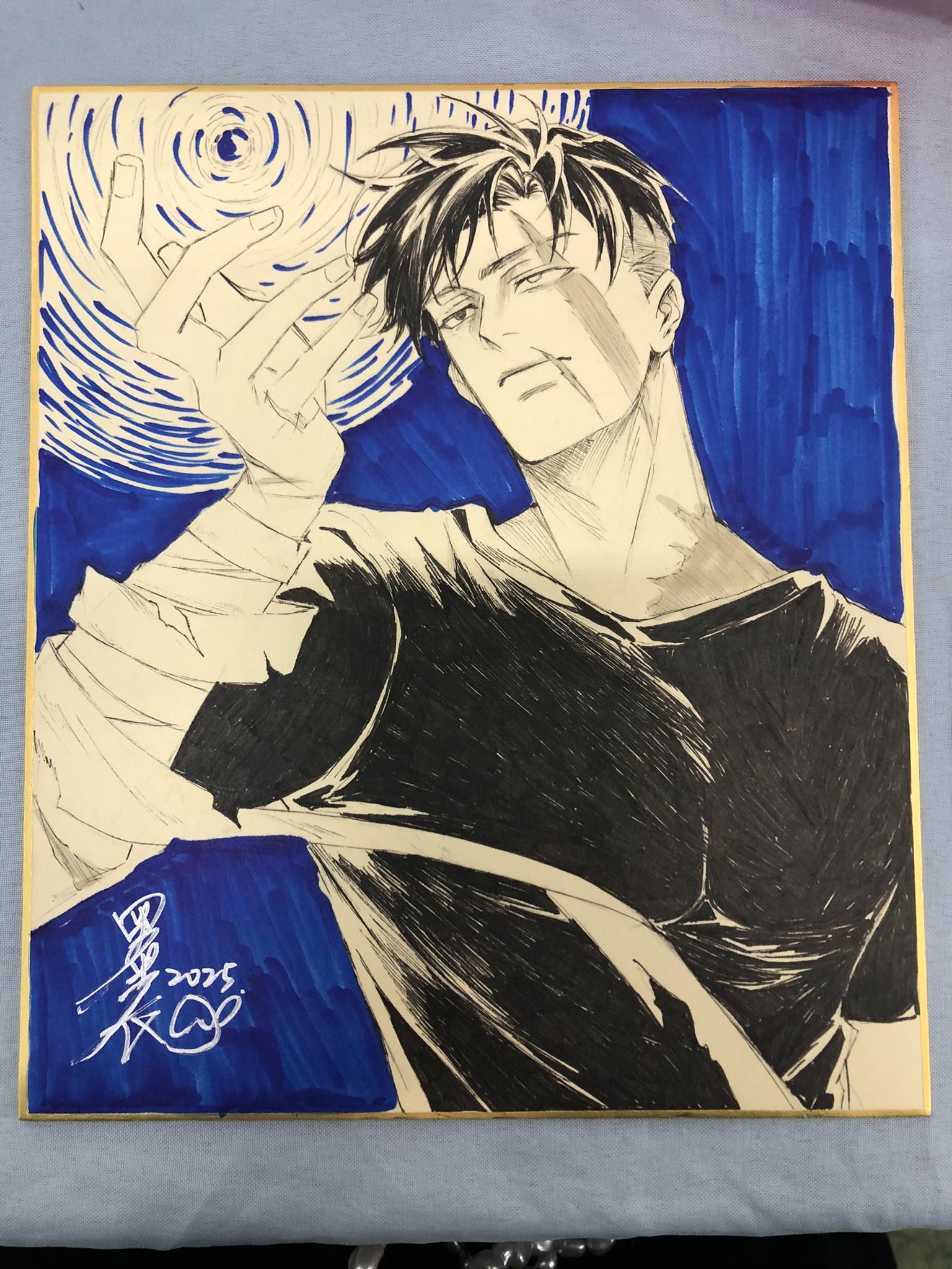 【手繪簽名板】-褚先生