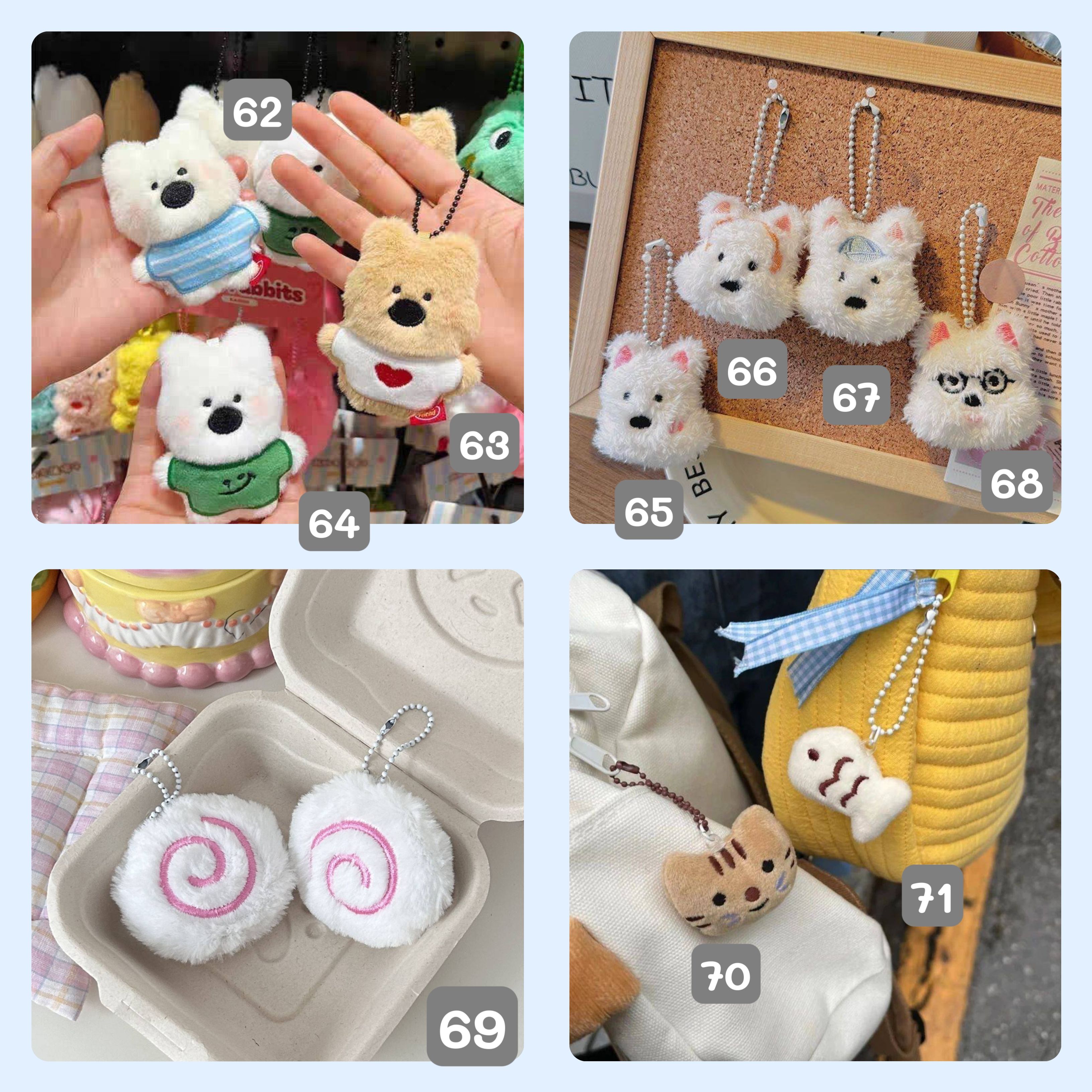 毛絨掛件62-86（👆按一下可以看到其他張圖片）