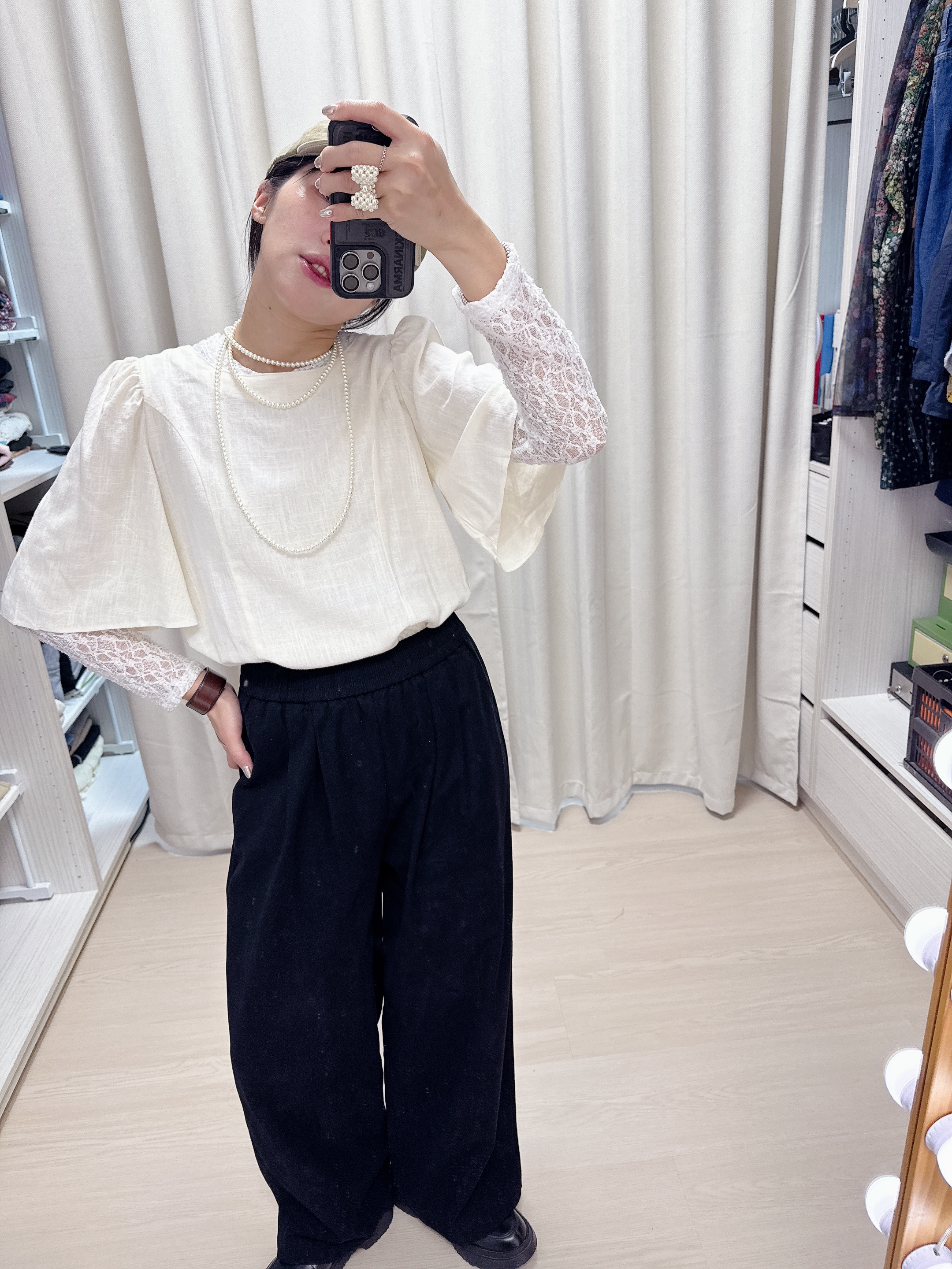 仙女棉麻後綁帶上衣
