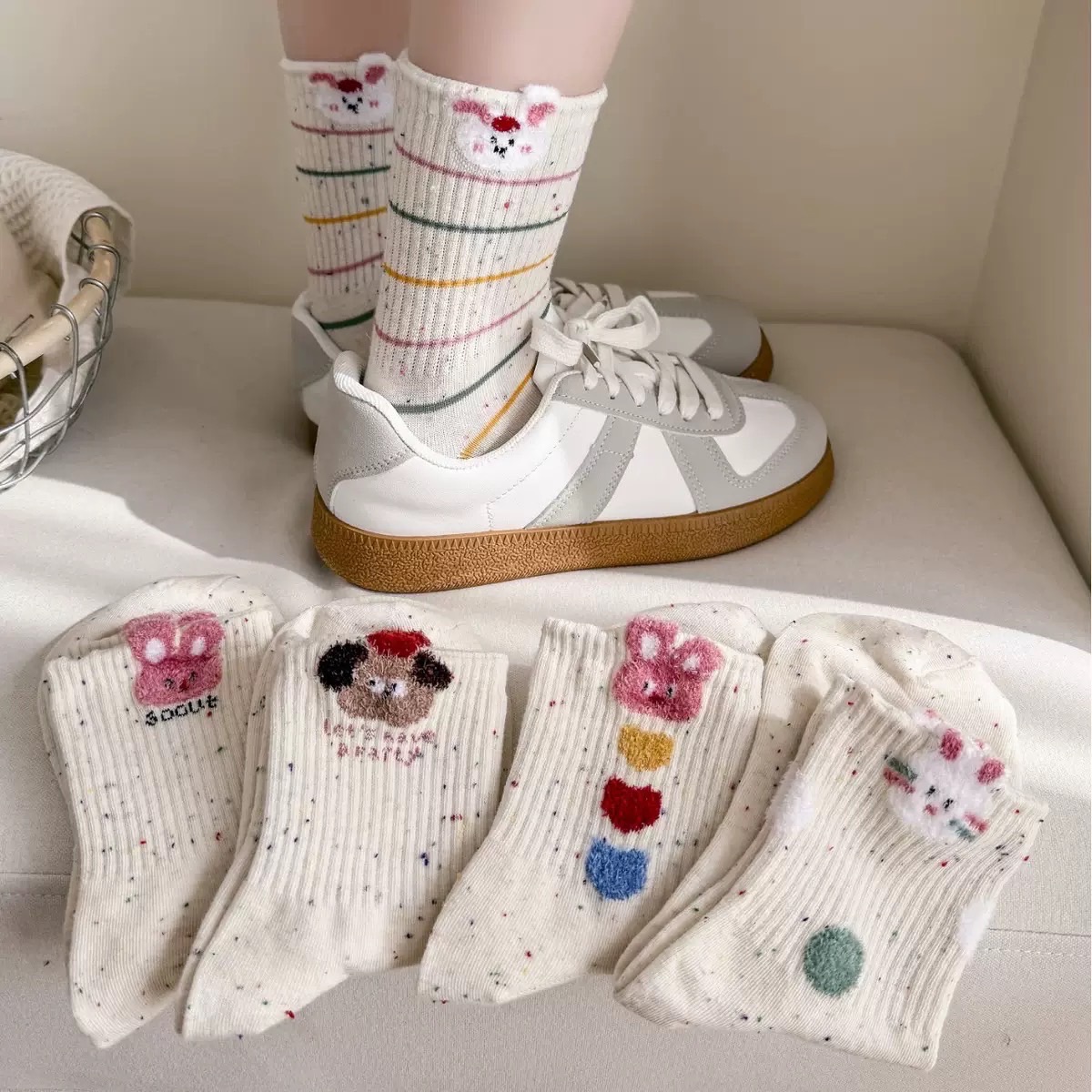 【限時團購 3/31結單】純棉韓系襪子