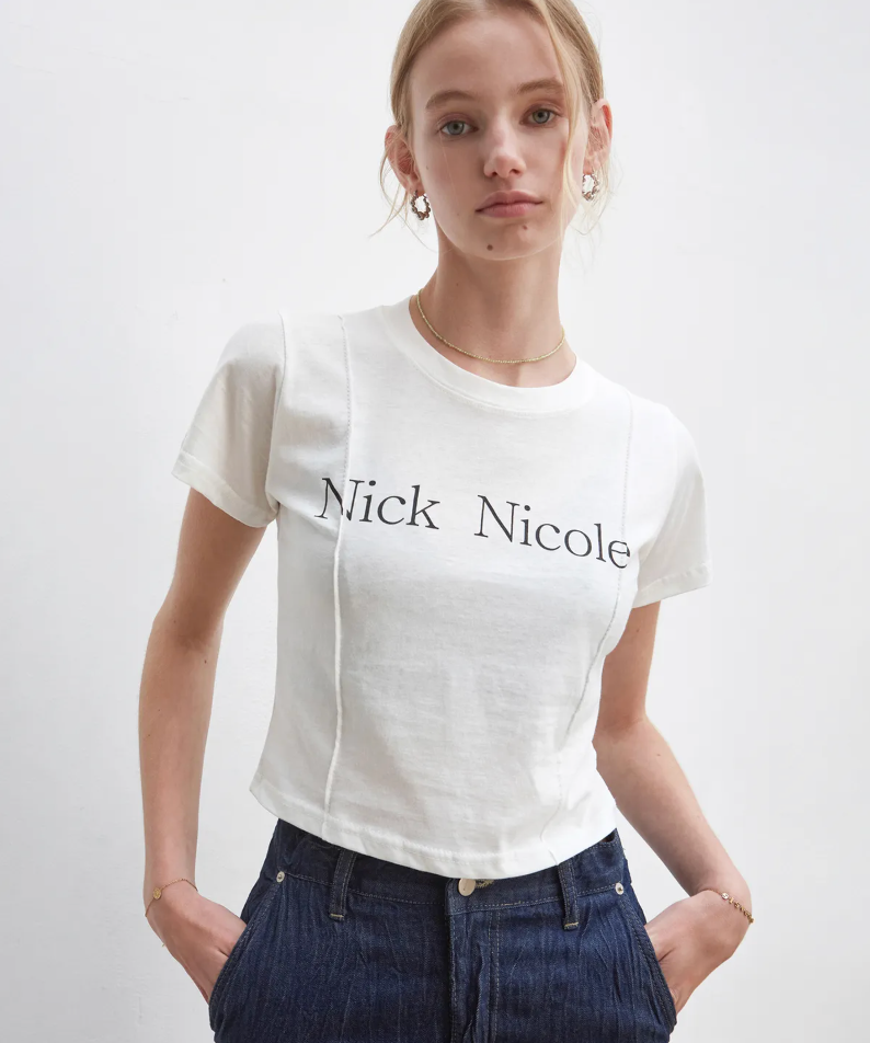 Nick Nicole 細褶線短版上衣