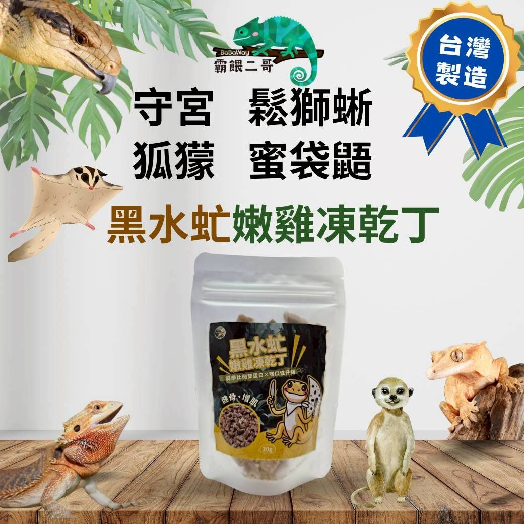 爬蟲專用凍乾丁 黑水虻嫩雞