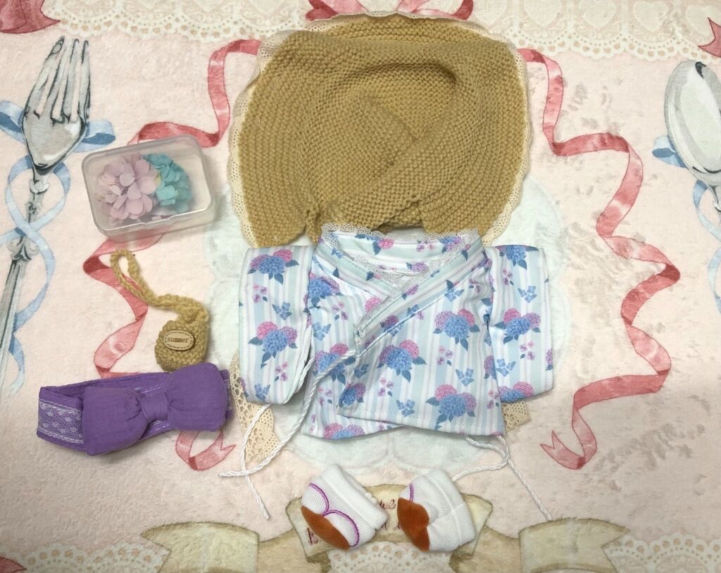 紫陽花＆向日葵浴衣